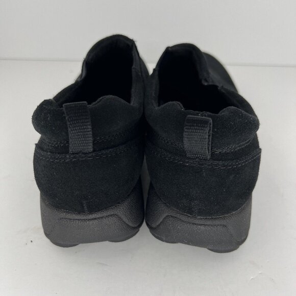 Sonoma Life Style Womens Size 10 Solid Jet Black Suede Slip-On Comfort Shoes - Picture 4 of 9
